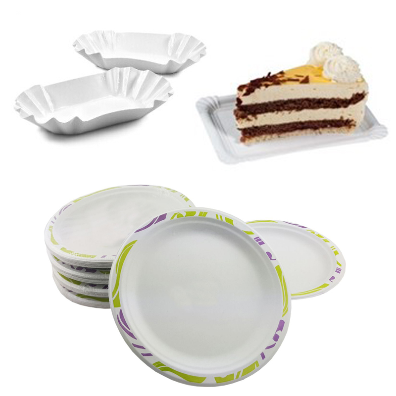 Papír tálcák és tányérok - lapostányér - élelmiszeripari csomagolóanyagok, vendéglátó ipari csomagolások, tortaszállító doboz, ételszállító doboz, torta szállító doboz